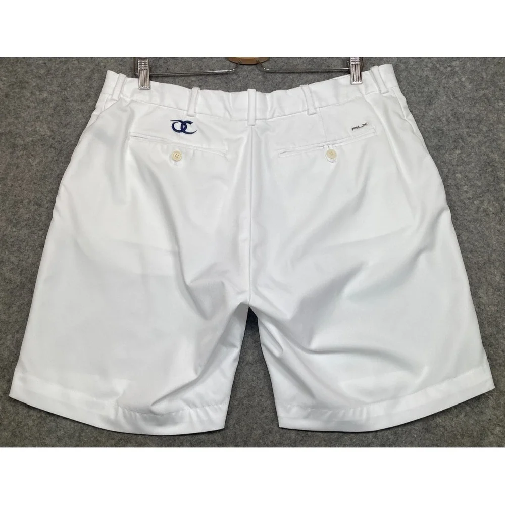 RLX Ralph Lauren Shorts White 38 Old Chatham Golf Club Performance